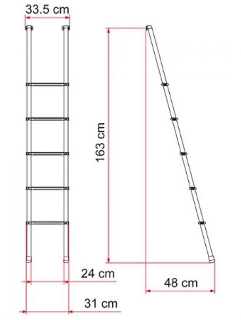 Fiamma Deluxe 5B Ladder
