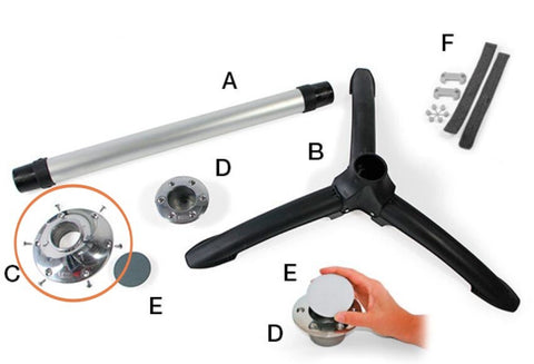 Fiamma Conic Top Mount Connection
