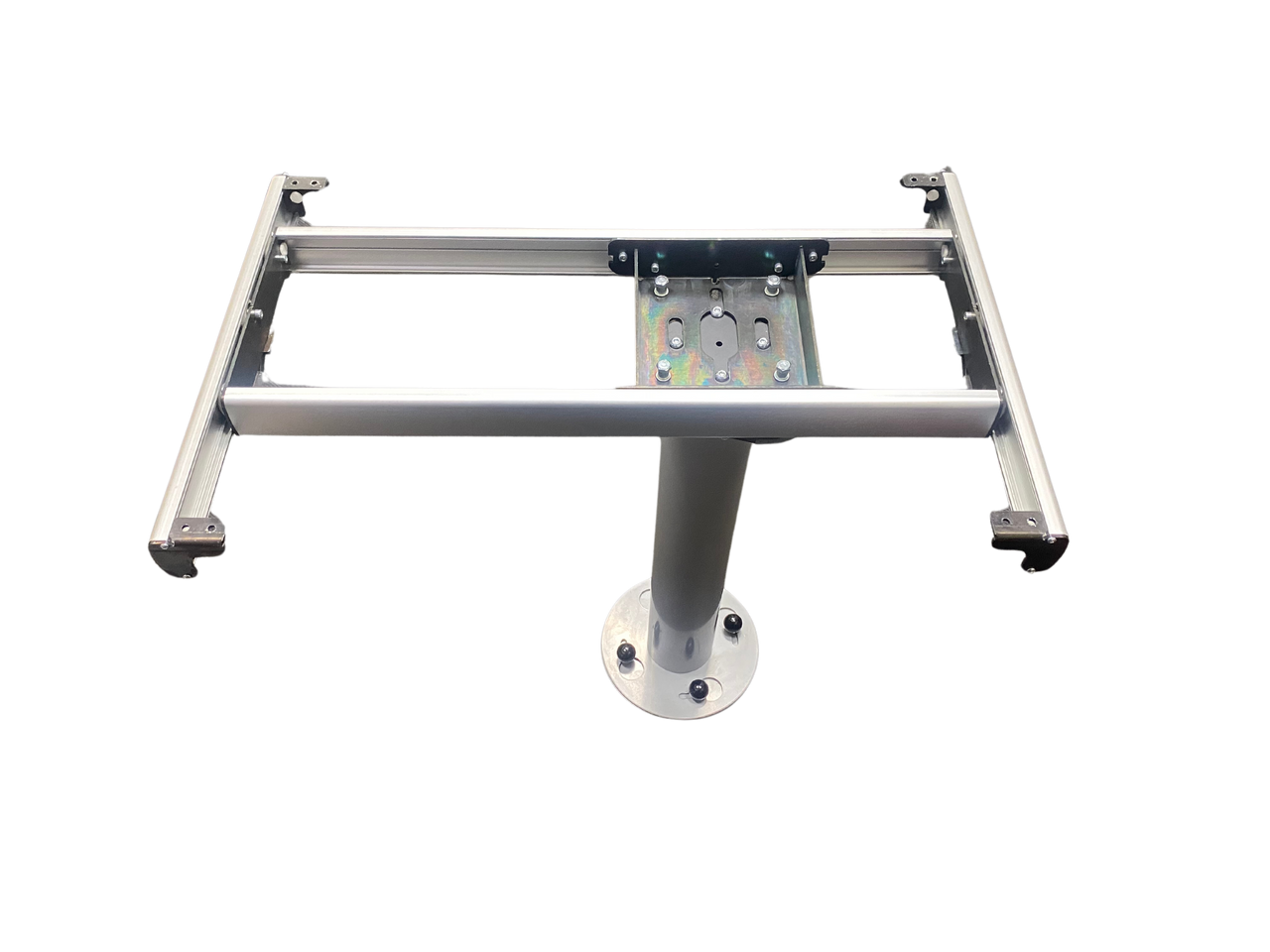 Nuova Mapa Telescopic & Adjustable Table Leg Grey Turntable/Sliding