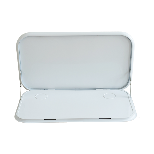 Caravan Picnic Table White with LED Lighting & Backing Plate Jayco